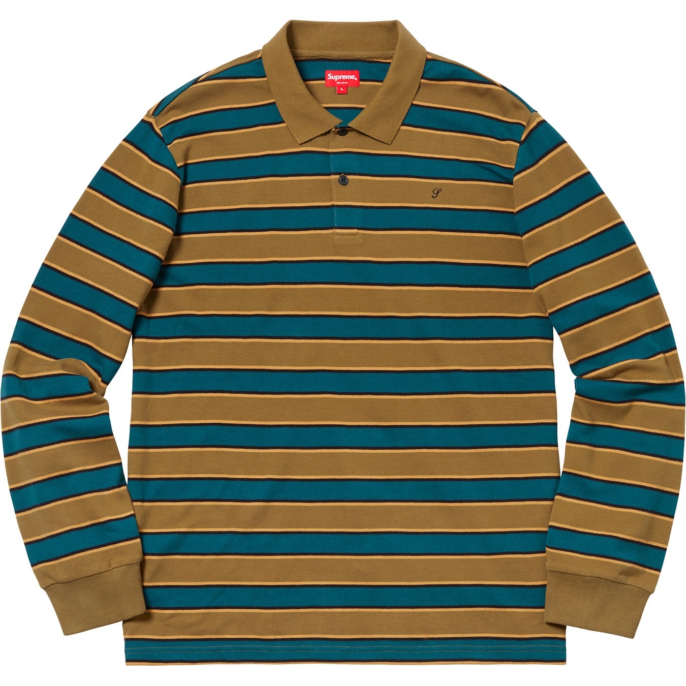 Striped L/S Polo view 3